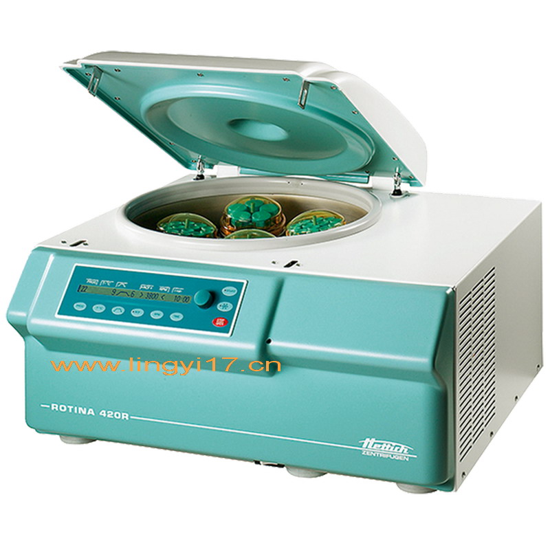 德國Hettich Rotina 420高速離心機(jī)，最高轉(zhuǎn)速：15000rpm 最大容量：4&times;600ml