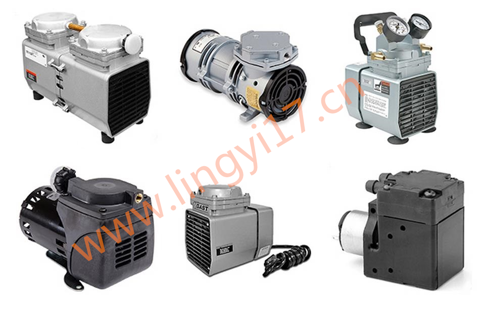 美國GAST無油隔膜真空泵DOA-P504-BN，抽氣/排氣速度：28升/分鐘