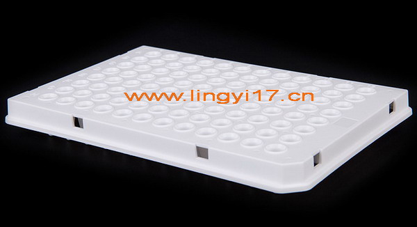 0.1ml半裙邊96孔PCR板LB2001，透明，15板/盒，用于羅氏Roche 480，Bio-Rad CFX96