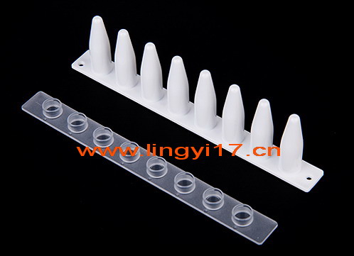 0.2mlPCR8聯(lián)管及8聯(lián)光學(xué)蓋LG0011,白色,125條/盒，用于ABI、Bio-rad伯樂(lè)和Roche羅氏