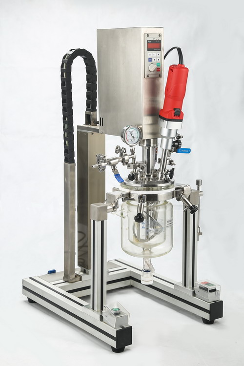 2升實驗室真空分散機,玻璃真空分散乳化機LK-2L