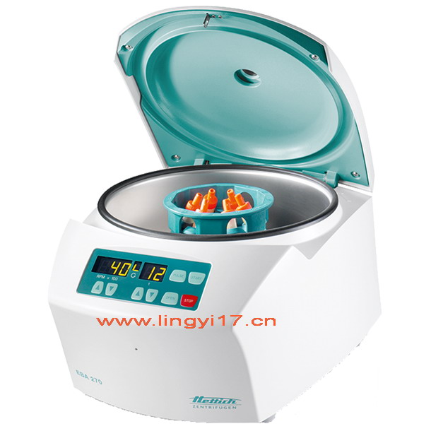 德國Hettich EBA 270小型離心機，最大轉(zhuǎn)速：4000rpm，最大容量：6&times;15ml